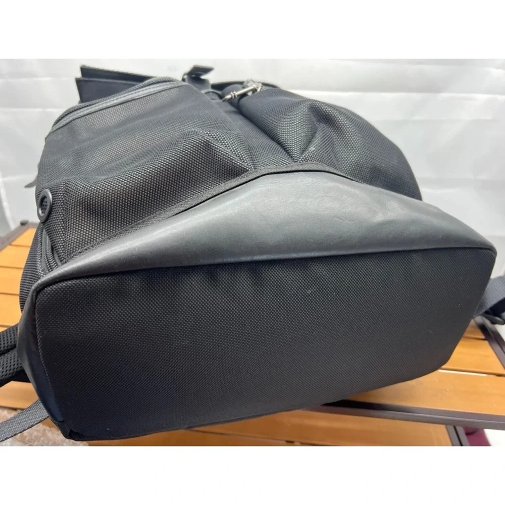 TUMI ALPHA BRAVO "Luke" Roll-Top Backpack Bag Silver Ballistic Nylon 223388RS2 - Picture 10 of 15